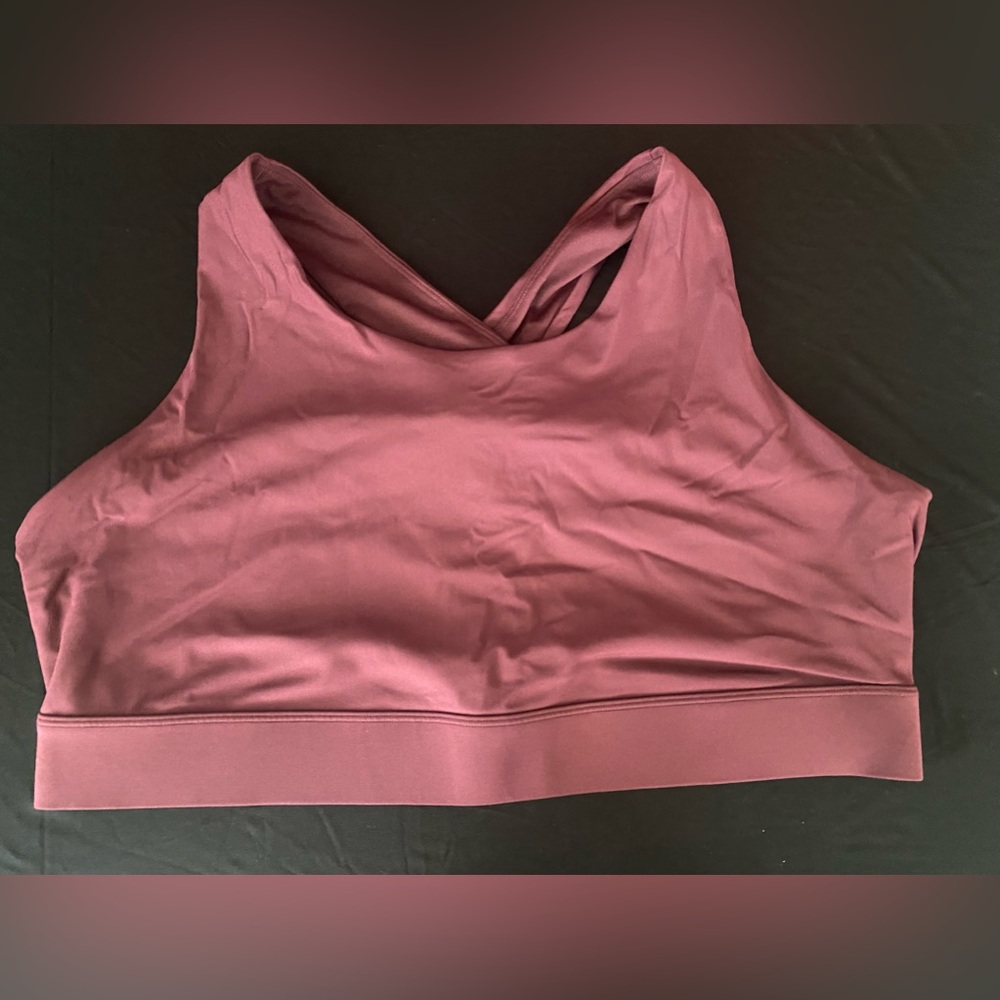 Fabletics sports bra maroon size 2-3x
